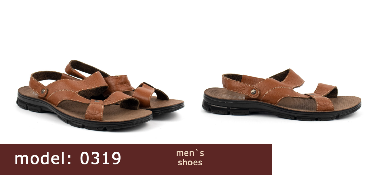 Sandalias de hombres, de piel, números del 39 al 46.