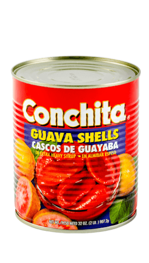 Cascos de guayaba en almibar.