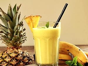 Producto: Batido de pina y plátano.