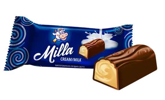 Bombón de chocolate relleno con crema de leche "Milla"