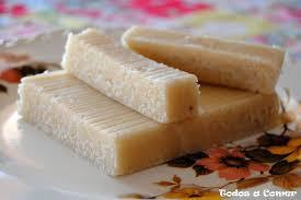 Turrón blando de coco.