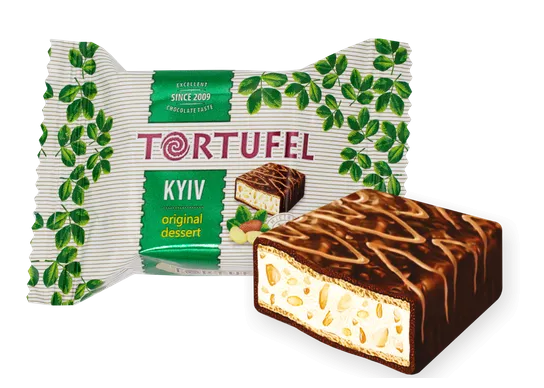 Barrita rellena envuelta en chocolate "Tortufel Kyiv" 100g.