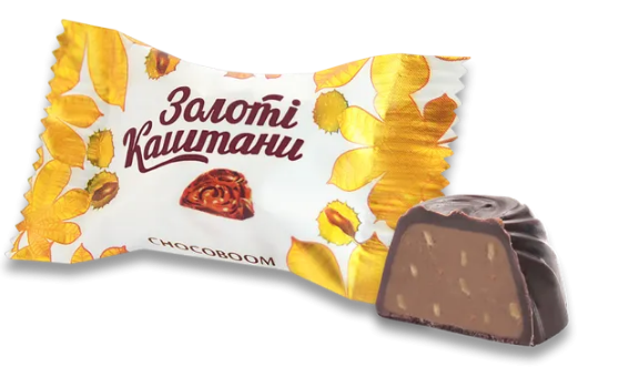 Bombones de chocolate "El castaño de oro" 100g.
