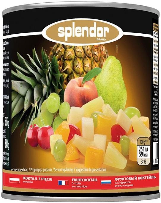 Coctel de frutas europeo. Splendor. 850ml. 