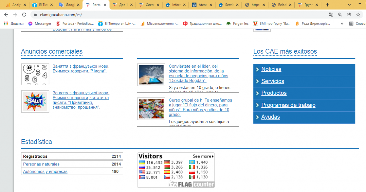 Ya somos más de 8000 los cubanos que conocen mi proyecto www.elamigocubano.com/es